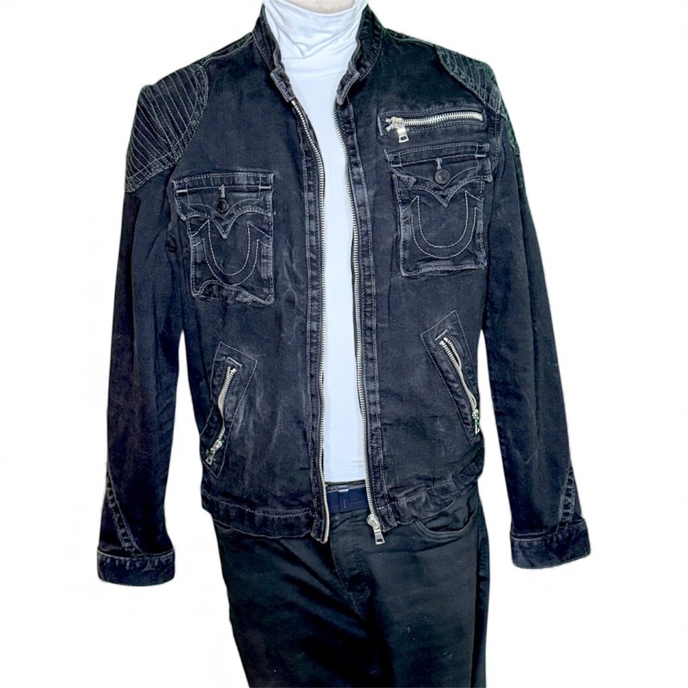 True Religion Denim Moto Jacket